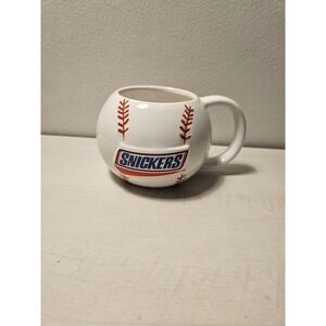Galerie Snickers Baseball Mug‎ Novelty Coffee Cup Sports Fan Gift White